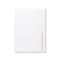 17.48 x 14.49 " White Board Back Mailers - Please Do Not Bend