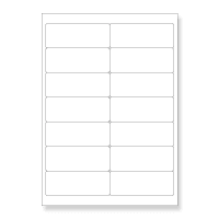 White, Laserjet/inkjet Multi Purpose, 3.9 x 1.5 " - 14up