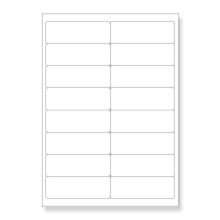 White, Laserjet/inkjet Multi Purpose, 3.9 x 1.34 " - 16up