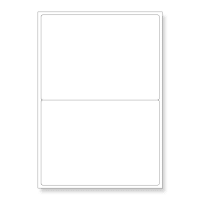 White, Laserjet/inkjet Multi Purpose, 7.86 x 5.65 " - 2up