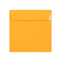 Dark Yellow 155mm Square Peel and Seal Envelopes 120gsm