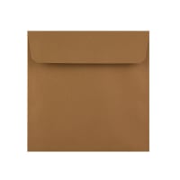 6.1 x 6.1 " Mid Brown Square Peel and Seal Envelopes 80lb