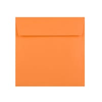 Mid Orange 155mm Square Peel and Seal Envelopes 120gsm