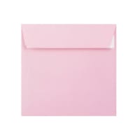 6.1 x 6.1 " Pale Pink Square Peel and Seal Envelopes 80lb