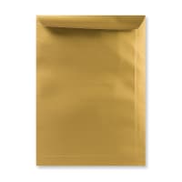 12.76 x 9.02 " Gold 80lb Peel And Seal Open Top Envelopes