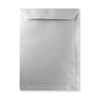 12.76 x 9.02 " Silver 80lb Peel And Seal Open Top Envelopes