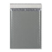 C5 + Gloss Foil Dark Grey Metallic Padded Bubble Bags (250 x 180mm) 