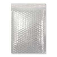 C5 + Gloss Foil Silver Metallic Padded Bubble Bags (250 x 180mm)