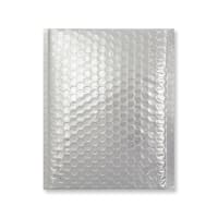 C5 + Gloss Foil Silver Metallic Padded Bubble Bags (250 x 180mm)