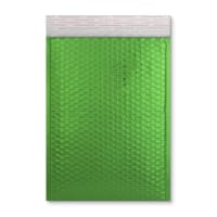 324X230 GREEN METALLIC GLOSS FOIL BUBBLE BAG P/S