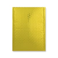 C4 Gloss Foil Gold Metallic Padded Bubble Bags (324 x 230mm)
