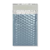 145X90 ICE BLUE METALLIC MATT FOIL BUBBLE BAG P/S