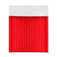 165x165 Red Metallic Matt Foil Bubble Bag Peel & Seal