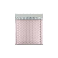 6.5 x 6.5 " Rose Gold Metallic Matt Foil Bubble Mailers Peel & Seal