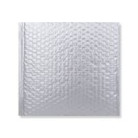 230x230 Silver Metallic Matt Foil Bubble Bag Peel & Seal