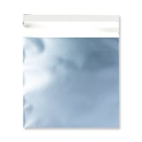 6.5 x 6.5 " Ice Blue Matt Foil Bag Peel & Seal