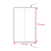 175x110mm Newspaper Sleeve Opp 40 Microns Envelopes