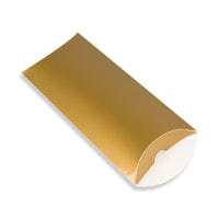 8.66 x 4.33 " Gold Pillow Boxes