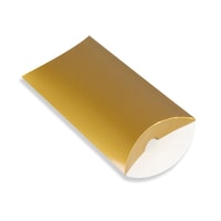 6.38 x 4.49 " Gold Pillow Boxes