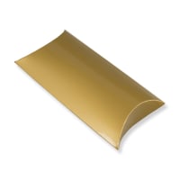 12.76 x 9.02 " Gold Pillow Box