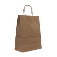 Medium Manilla Kraft Paper Twist Handle Bag 120gsm
