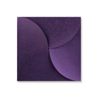 5.71 x 5.71 " Violet Textured Silk 80lb Pouchette Envelopes