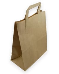 Medium Fleck Kraft Paper Flat Handle Bag
