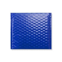 165x165 Blue Poly Gloss Bubble Bag Peel & Seal