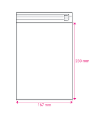 Clear Cello Biodegradable Bags To Fit: C5 162 x 229mm Envelope (SELF ADHESIVE)