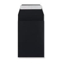 6.38 x 4.49 " Black Post Marque Lightweight Gusset 154lb Peel & Seal Envelopes