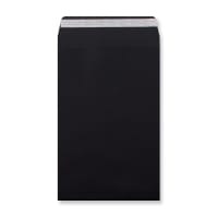 324x229x25 Black Post Marque Lightweight Gusset 180gsm Peel & Seal Envelopes