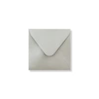 3.94 x 3.94 " Square Pearlescent Silver Gummed 80lb Envelopes