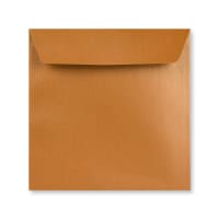 6.1 x 6.1 " Copper Pearlescent Square Peel & Seal 80lb Envelopes