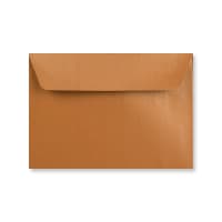 114x162mm C6 Copper Pearlescent Wallet Peel & Seal 120gsm Envelopes