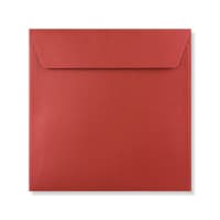 6.1 x 6.1 " Cardinal Red Pearlescent Peel & Seal 120 Gsm Envelopes