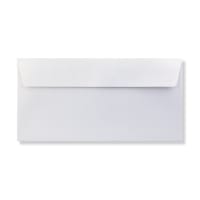 4.33 x 8.66 " White Pearlescent Wallet 80lb Peel & Seal Envelopes