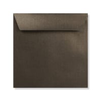 Pearlescent Bronze 155mm Square Wedding Envelopes