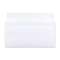 110x220 Mm White DL Wallet Peel & Seal Plain 230gsm Wove Envelopes