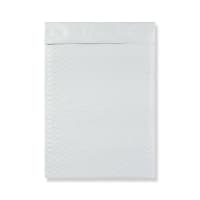 13.58 x 9.06 " White Poly Recyclable Bubble Mailers Peel & Seal Dimple