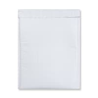 15.16 x 11.22 " White Poly Recyclable Bubble Mailers Peel & Seal Dimple