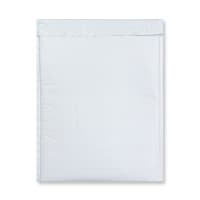 26.77 x 17.48 " White Poly Recyclable Bubble Mailers Peel & Seal Dimple