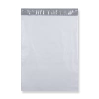 23.43 x 16.93 " White Polyethylene Mailing Bag Peel & Seal 60 Micron