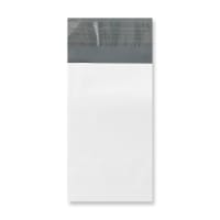 5.71 x 3.54 " White Polyethylene Mailing Bag Peel & Seal 60 Micron
