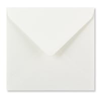 White Hammer 155mm Square Wedding Envelopes 100gsm