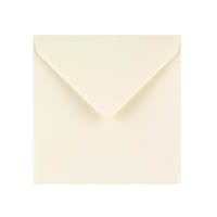 6.3 x 6.3 "mm Ivory Square Gummed 68lb Wove Envelopes