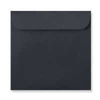 4.96 x 4.96 " Black Square Peel & Seal Plain 80lb Envelopes