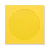 126x126mm DARK YELLOW SQUARE P/S WINDOW 110GSM