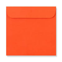 4.96 x 4.96 " Orange Square Peel & Seal Plain 74lb Envelopes