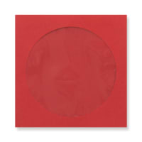 85x85mm Dark Red Square Peel & Seal Window 100gsm Envelopes