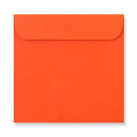 3.35 x 3.35 " Orange Square Peel & Seal Plain 74lb Envelopes